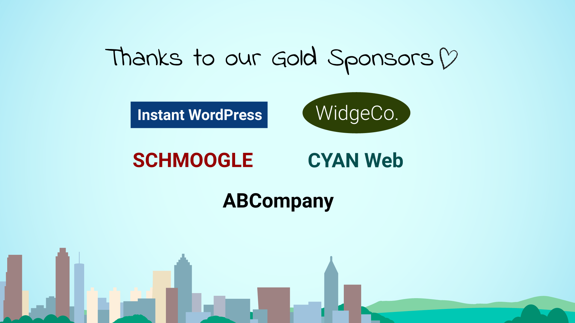 Thanks to our Gold Sponsors